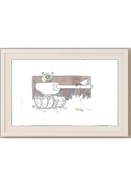 Thiwawat 37x28cm Orijinal Karikatür Tablo fırsatları