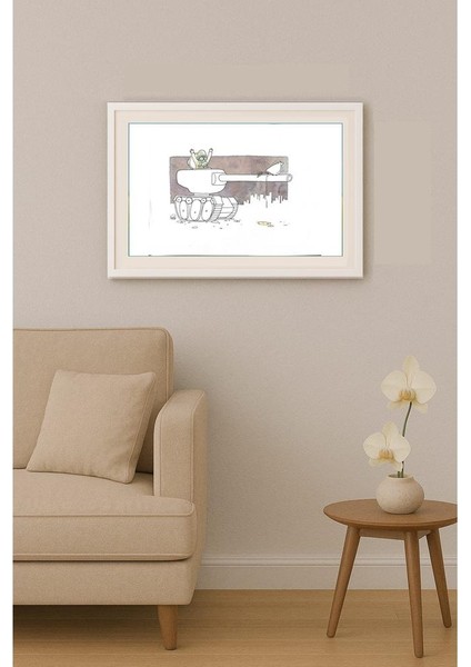 Thiwawat 37x28cm Orijinal Karikatür Tablo indirimleri