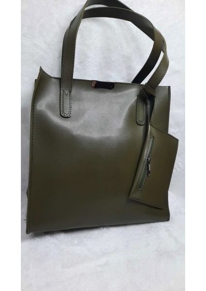 Günlük Cüzdanlı Suni Deri Kadın El ve Omuz Çantası