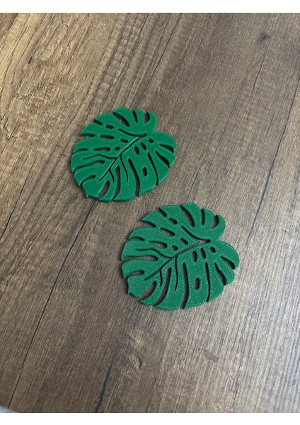 Dekoratif Yaprak Bardak Altlığı modelleri