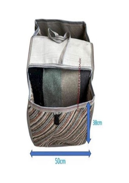 Heybe Büyük 2 Gözlü Halı Heybe Motosiklet Scooter - Cg-Cub Uyumlu 50CMX38CMX95CM Erpilsan Elektronik