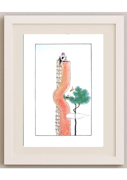 Wang Jinhai 29X21CM Orijinal Karikatür Tablo fırsatları