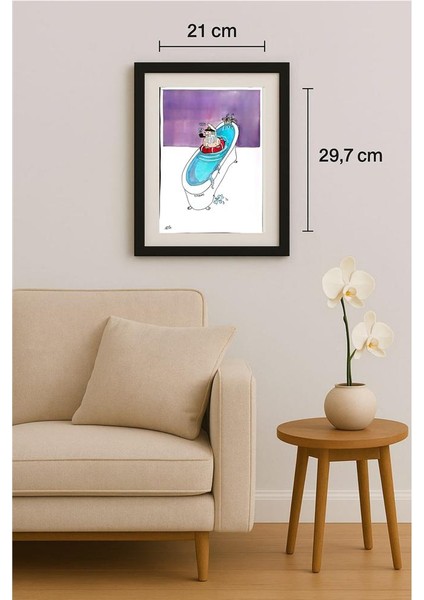 Marzeyah Rezaei 29X21CM Orijinal Karikatür Tablo fiyatları