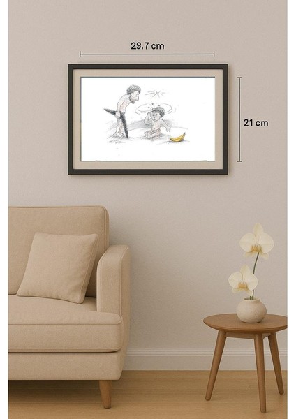 Wolfgang Schlegel 29X21CM Orijinal Karikatür Tablo fiyatları