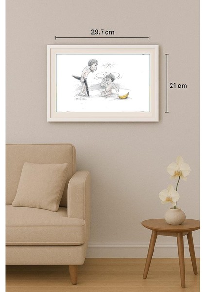 Wolfgang Schlegel 29X21CM Orijinal Karikatür Tablo indirimleri