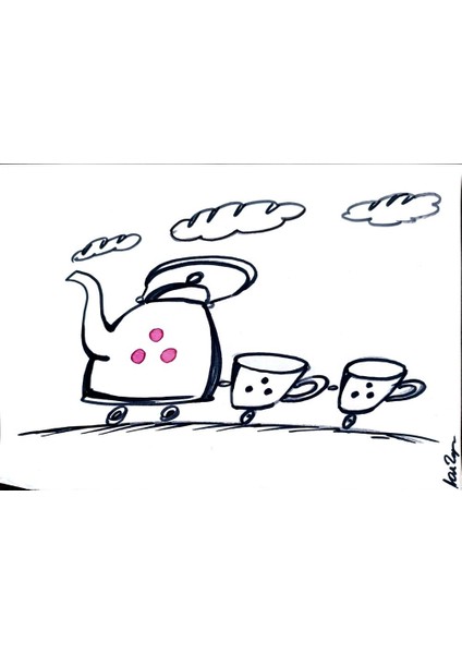 Chernyshev Yuliya 29X21CM Orijinal Karikatür Tablo modelleri