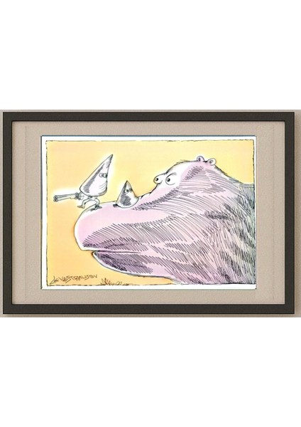 Chenzov Lev 29X21CM Orijinal Karikatür Tablo