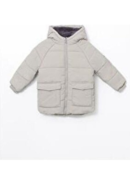 Kapüşonlu Erkek Çocuk Şişme Mont