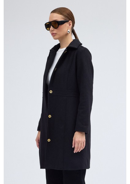 Dikiş Detaylı Tasarım Kaşe Kaban