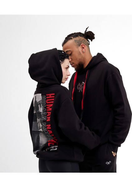 Human Nature Siyah Regular Fit Kapüşonlu Hoodie Sweatshirt fiyatları