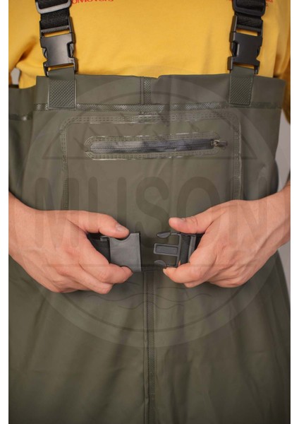 Diz Koruma, Gizli Cep & Su Geçirmez Bel Kemeri ile Çizme Entegreli Su Geçirmez Tulum fiyatları