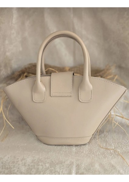 Üçgen Kadın Kol Çantası Uzun Çaprazlı Krem fiyatları