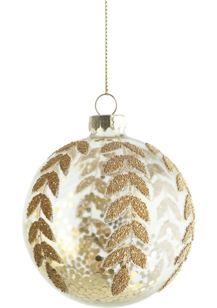 Gold Leaf Ağaç Süsü 8 cm