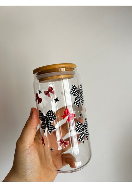 Pipetli Damalı Fiyonklu Hediyelik Kahve Bardağı Kola Bardağı fiyatları