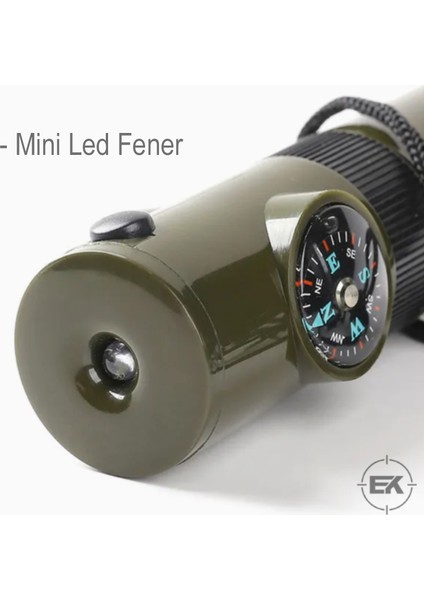 Erolav 7'si 1 Arada Acil Durum Düdüğü | Pusula, Fener, Termometreli Hayatta Kalma Kiti fırsatları