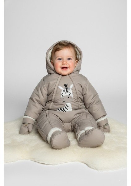 Yeni Trend Pamuklu Sevimli Zebra Baskılı Yenidoğan Welsoft Patikli Kozmonot-Tulumu fiyatları