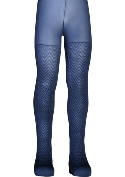 Ebru Desenli Mikro Çocuk Külotlu Çorap