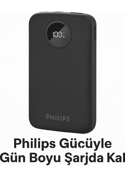 DLP7712 Powerbank 10000 Mah 3.7V Taşınabilir Şarj Cihazı, 22.5W Hızlı Şarj Usb-C ve 2x Usb-A Ekranlı modelleri