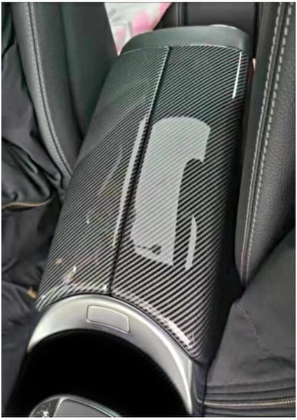 C Serisi W205 Karbon Görünüm Kol Dayama Kaplaması - W205 Karbon Fiber Stil Aksesaur