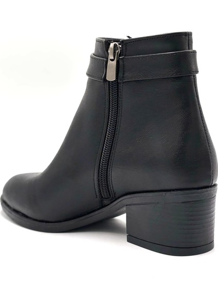 Debi Yan Toka Detaylı Kadın Bot Siyah modelleri