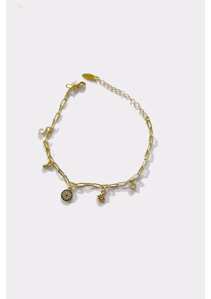 Şans Charmları Sallantılı Gold Bileklik fiyatları