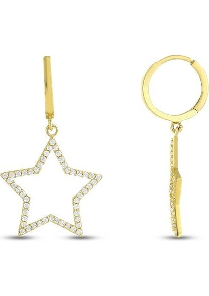 Yıldız Figürlü Altın Küpe - 14K