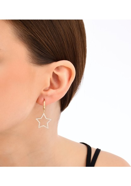 Yıldız Figürlü Altın Küpe - 14K modelleri