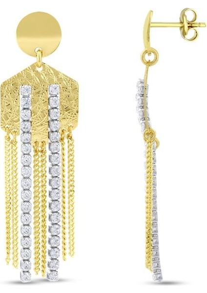 Tasarım Altın Küpe - 14K