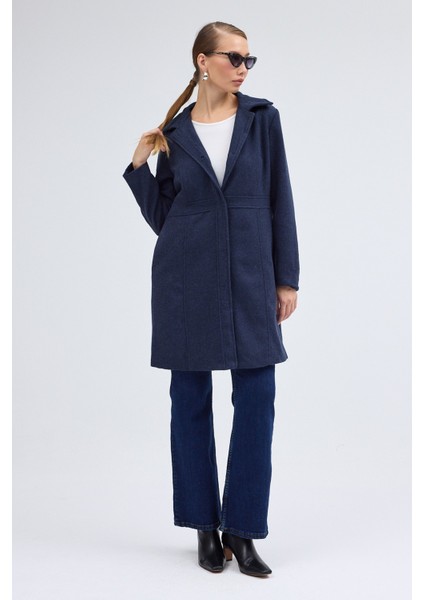 Dikiş Detaylı Tasarım Kaşe Kaban