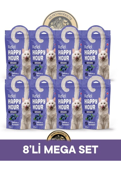 Plus Happy Hour 8'li Kedi Maması Mega Set 3 / 8X60GR