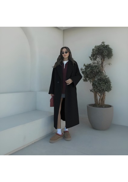 Kışlık Astarlı Detaylı Kadın Kaşmir Kaban modelleri