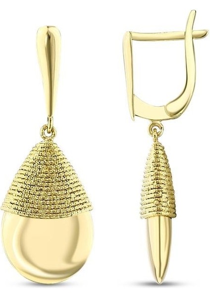 Tasarım Altın Küpe - 14K