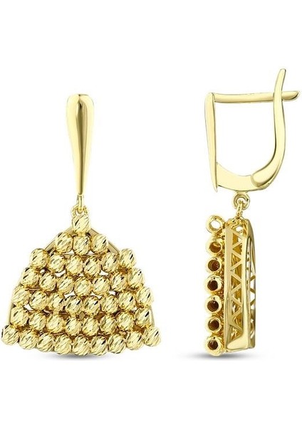 Tasarım Altın Küpe - 14K