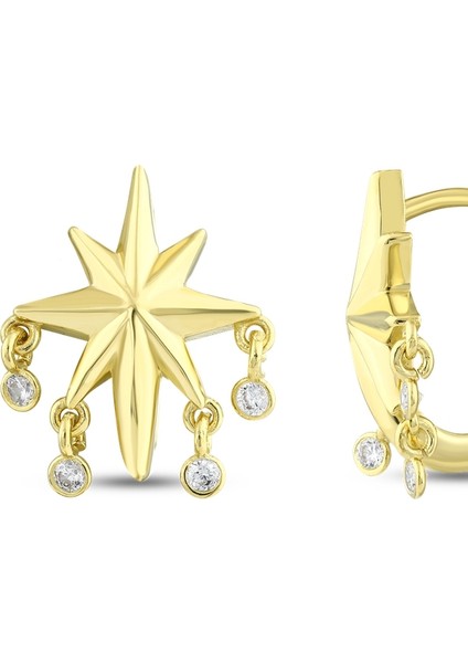 Kutup Yıldızı Altın Küpe - 14K fiyatları