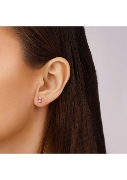 Taşlı Altın Küpe - 14K modelleri