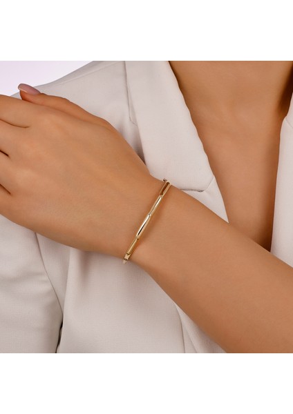 Altın Tasarım Kelepçe - 14K modelleri