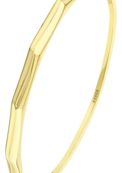 Altın Tasarım Kelepçe - 14K fırsatları