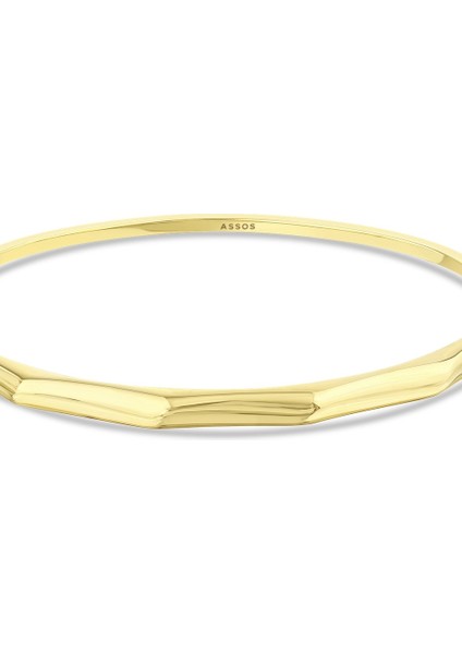 Altın Tasarım Kelepçe - 14K indirimleri