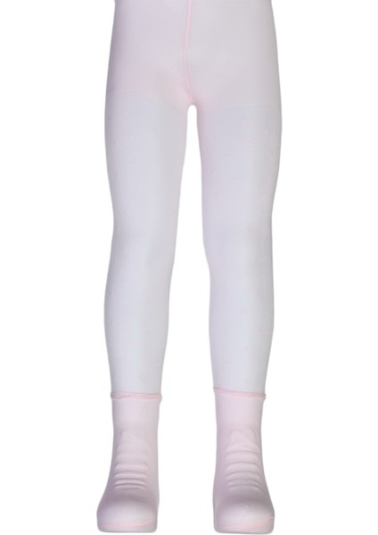 Pelin Puan Desenli Bileği Soket Çocuk Külotlu Çorap