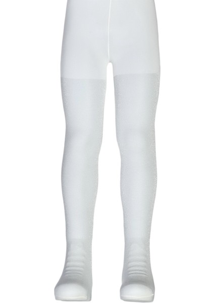 Işıl Gümüş Simli Çocuk Külotlu Çorap