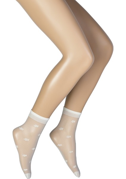 Çiçek Desenli Fit 15 Soket Kadın Çorap fiyatları