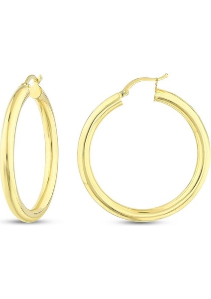 Altın Halka Küpe - 14K