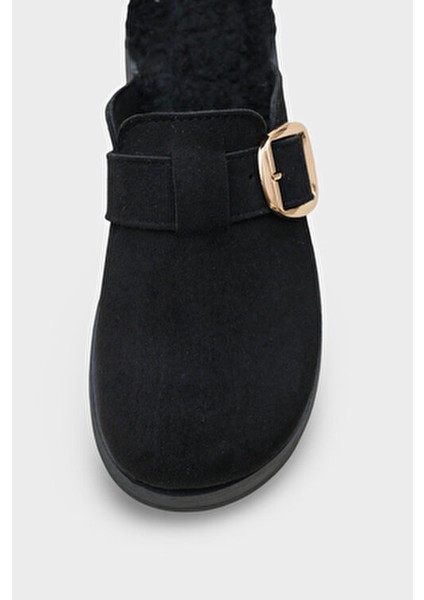 Leticia Kürklü Süet Görünümlü Kadın Sabo fiyatları