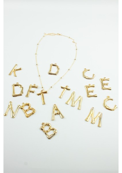 Ince Zincir Harf Kolye A Harfi modelleri