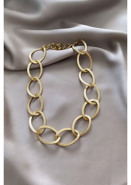 Kalın Zincir Tasarım Choker fiyatları