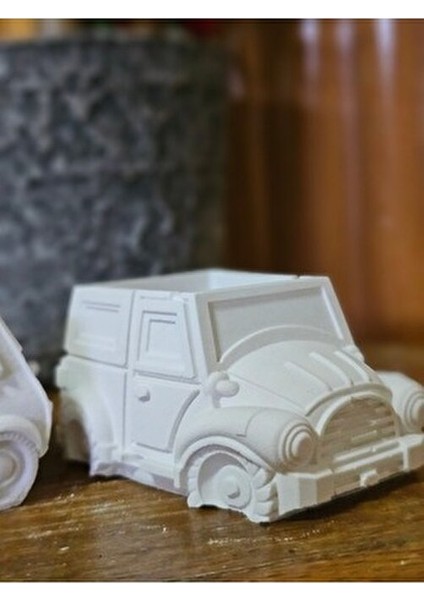 Boyanabilir 2li Araba Biblo - Sukulent Saksı