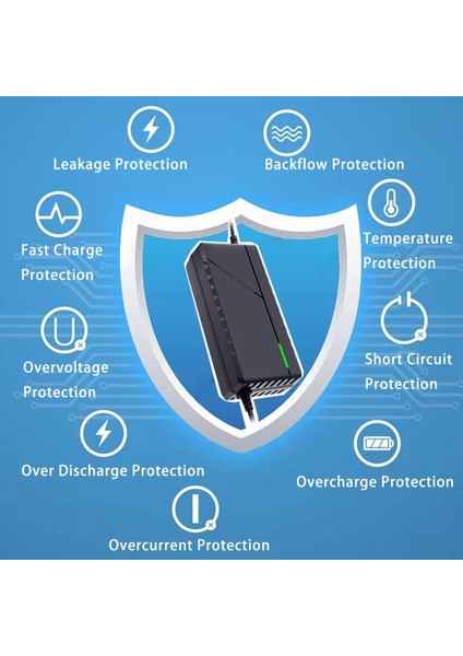 54.6V 2A Alba Kit Hifree G1 Onvo RX01 Navee N65/S65/N40 5.5/2.5 Uç Elektrikli Scooter Şarj Adaptörü fiyatları