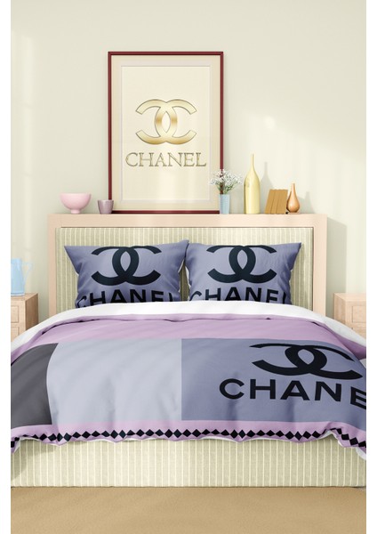 Nevresim Takımı Çift Kişilik Pamuklu Saten Kumaş 6 Parça 3D Dijital Baskı Duvet Cover Set Model No: fiyatları