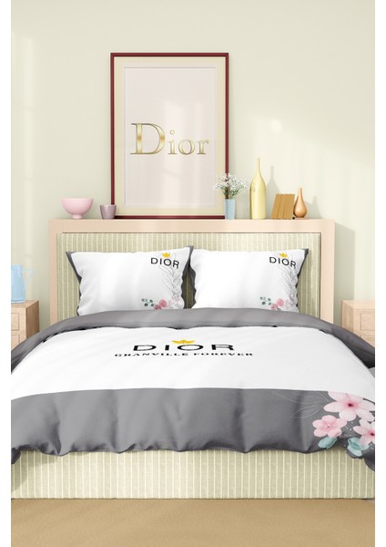 Nevresim Takımı Çift Kişilik Pamuklu Saten Kumaş 6 Parça 3D Dijital Baskı Duvet Cover Set Model No: fiyatları