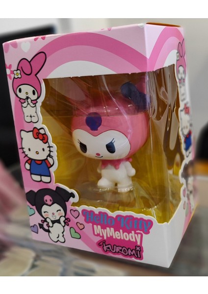 Kuromi Tekli Kutu Figür Pembe (10CM)